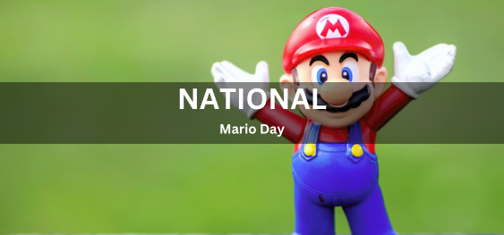 National Mario Day [राष्ट्रीय मारियो दिवस]